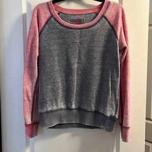 Distressed Medium Purple and Pink Nollie Crewneck